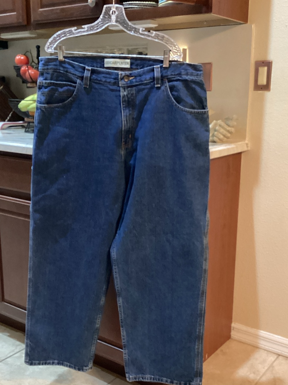 Faded Glory Men's Carpenter Blue Denim Jeans 30” Inseam